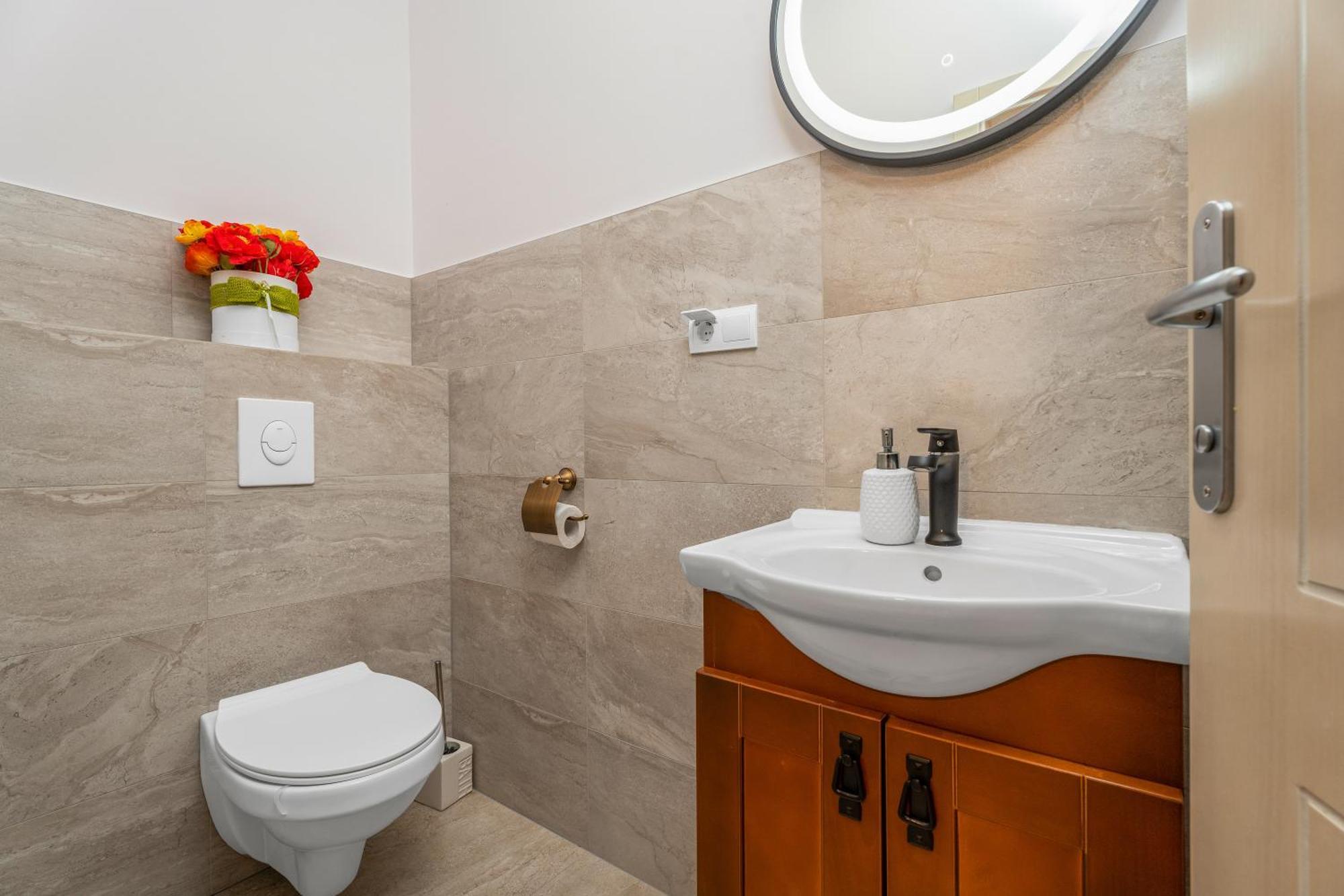 Villa Allegra With 32Msq Heated Pool, 300M Far From Sandy Beaches, Open Sea View オミシュ エクステリア 写真