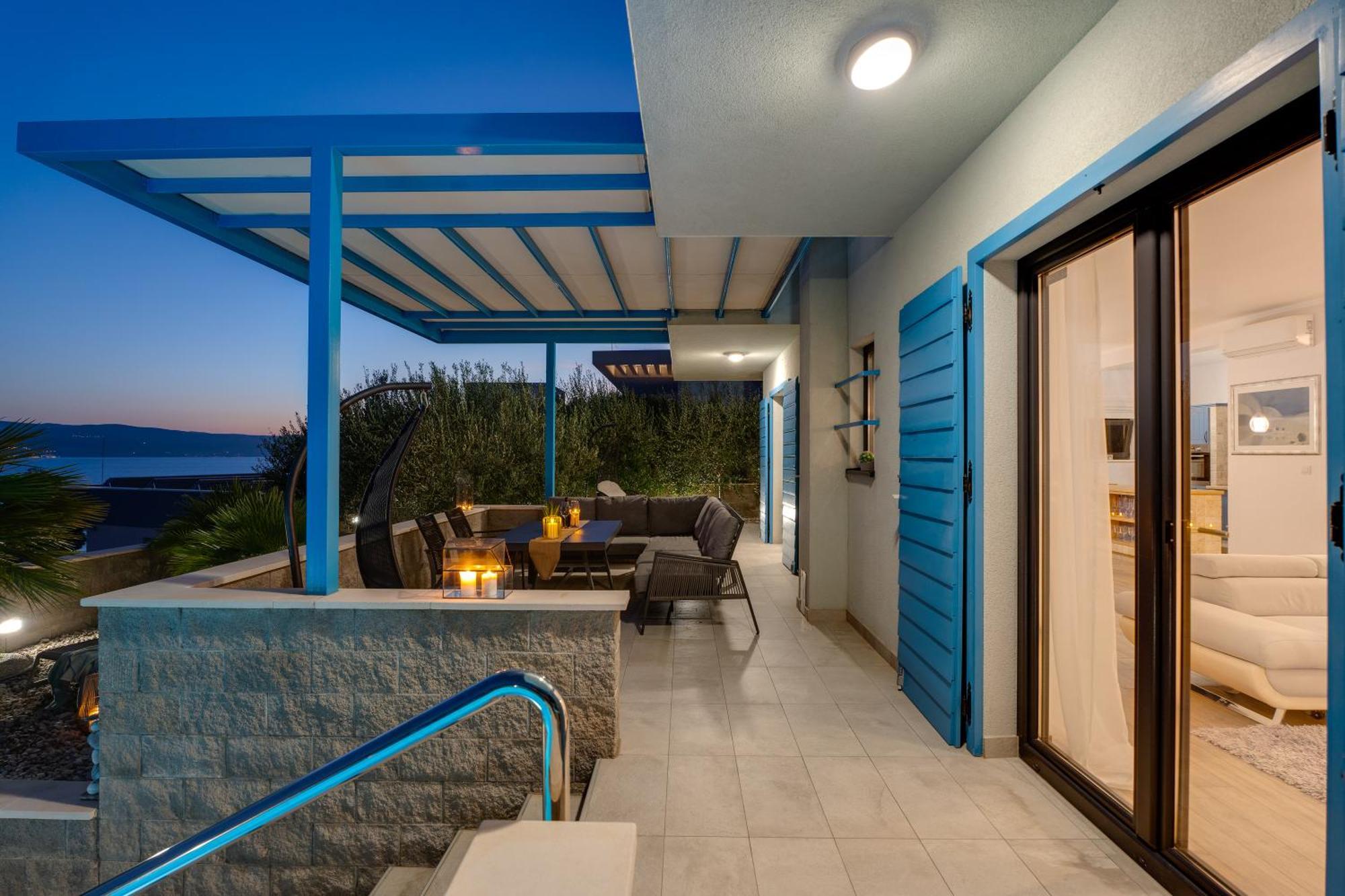 Villa Allegra With 32Msq Heated Pool, 300M Far From Sandy Beaches, Open Sea View オミシュ エクステリア 写真
