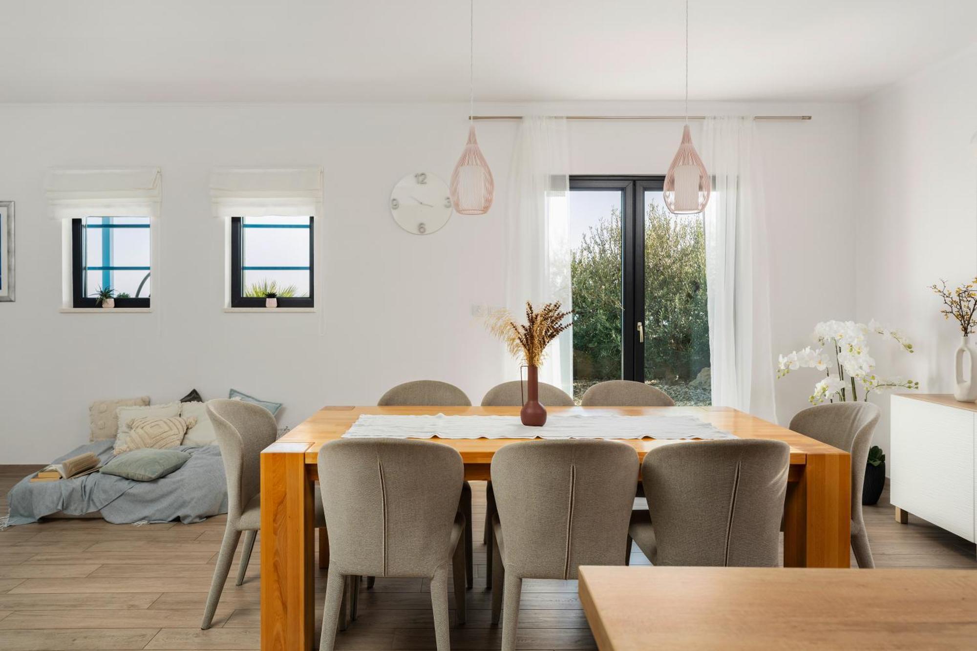 Villa Allegra With 32Msq Heated Pool, 300M Far From Sandy Beaches, Open Sea View オミシュ エクステリア 写真